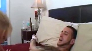 Amateur Sub Takes 4 Cumshots in Afternoon Femdom