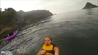Open Water Kayak Disaster for Non Swimmer - Saved by Lifejacket