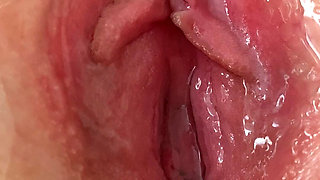 Extreme Close up Wet Pussy and Clit Orgasm