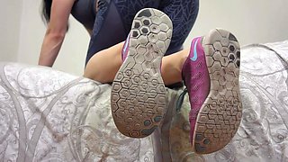 mscakes humiliating post gym sneaker worship
