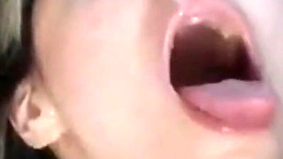 Double Cumshot with Facial and Swallowing a Lot of Milk From Two Big Cocks