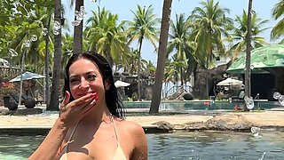 Boobs Flashing Outdoor, Ahegao, Spit, Getting Wet