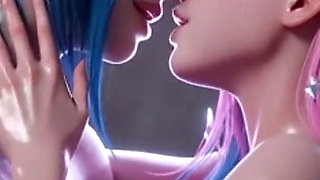 Seraphine League of Legends Nude Solo Hentai Big Tits Ass and Pussy
