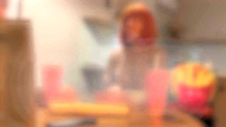 Aqua Ri Explores Young Mature Kitchen Love Passion