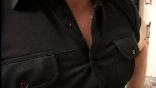 Blowjob and handjob for a blonde babe