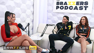BRAZZERS - Luna Star's Podcast With Chloe Amour And Derek Savage Turns Into Wild On-Air Threesome