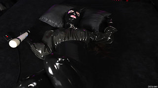 Rubber Doll Enjoying a Big Fucking Machine Cock