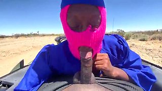 Teen Ebony Ttfreaky Gets Backshots From Buff Boi At Graduation - Big Booty Screamer Cums Outside