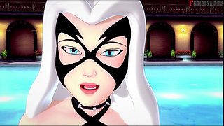 Felicia Hardy,black Cat, Bikini Blowjob - Marvel