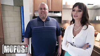 Beautiful Tony Rubino and Lexi Luna's tits fuck clip