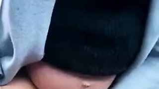 Pregnant Sara fucks Gear stick and squirts outdoor 8572760-4