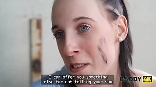 DADDY4K – Hot Brunette Cheats with Her Boyfriend's Dad While He's Away