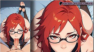 Karin Uzumaki Secretly Jerks Off Her Clit And Nipple