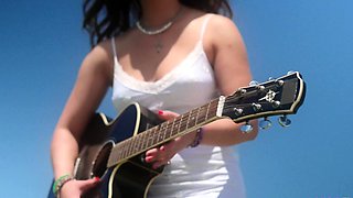 Cute teens blowjob and doggystyle fuck