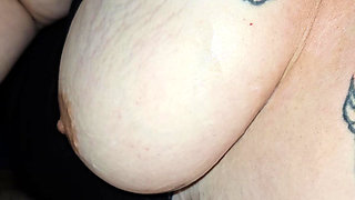 I Cum all over her milky white tits