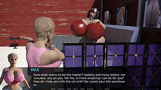 Futa Groves - Gameplay - Roleplay - Big Tits Futa Breeds the Mc and Fill His Stomach