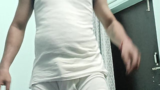 indian desi man sex and show shower shoe and masterbation