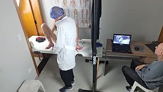 Brazilian Gynecologist Ultrasound Exam Turns Into Creampie With Squirting Wife