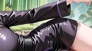 Blonde Valkyrie's Undressing Moment, That Great-slit Black Uniform Is Insane!