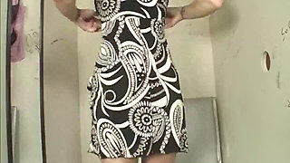 Fit Bodied Blonde Sucks Gloryhole Dick in the Change Room