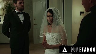 Bride Penelope Reed spent her wedding night with her husband's stepdad as tradition