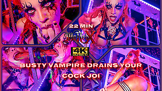 Busty Vampire Drains Your Cock with JOI