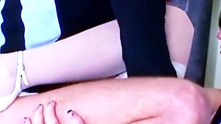 Skinny college girl lets teacher fuck her during detention