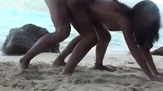 Amateur Couple's Beach Sex Tape