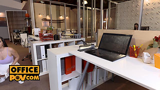 POV - Pussy fuck foursome with office babes Chanel Preston, Alexa Grace and Valentina Nappi