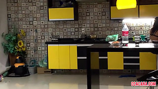 Naughty maid catches boss fucking firefighter