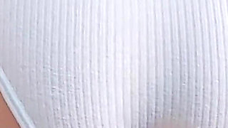 I Rubbed His Cock with My Tight Black Shorts and His Penis Started Leaking