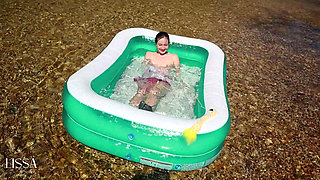 I Dive in with My Pajamas and Socks on