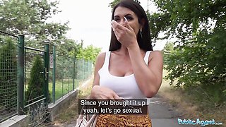 Princess Jasmin's asian tits scene by Public Agent