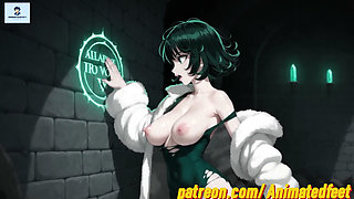 Fubuki Anime Style Hentai Anime Anal Footjob