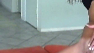 Cuckold hubby must clean her after she had fun with her dude!