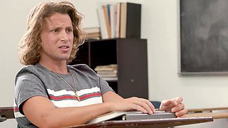 Brunette MILF Jay Romero dominates in the classroom