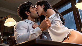 Adult student seduces her professor