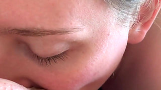 Amateur Wife Loves Edging in College Dorm