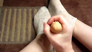 Handjob on a Dildo From My POV