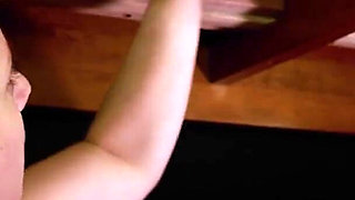 Victoria Greene Lingerie Milking Table Blowjob