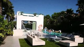 Intense Foursome POV with Three Stunning Beauties