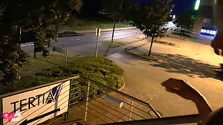 Crazy!! Blonde Babe Fucked in Public After Date!!