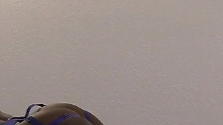 Paris Love Grinds Herself to Orgasm on Restrained Sub