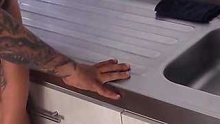 Hotwife Latina Receives Intense Fucking in the Kitchen