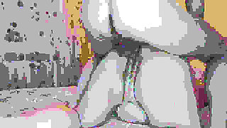 Huge pussy with cum after doggy style sex 1