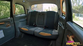 Lady faux taxi - i train him how to lose his virginity in the back of my taxi