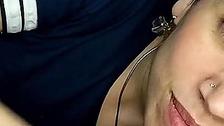 Quickie! Blowjob on the Couch and Cum Mouthful