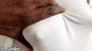 Asian Big Ass Girlfriend with Short Hair in Romantic Hotel Room Outdoor