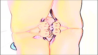 Having fun with my two great friends, I don't know why they touch me so much.(sketch)