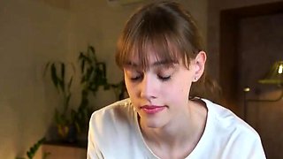 Tattooed Webcam Teen Rides Massive Toy